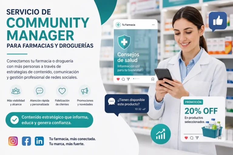 Gestión de redes sociales para Farmacias